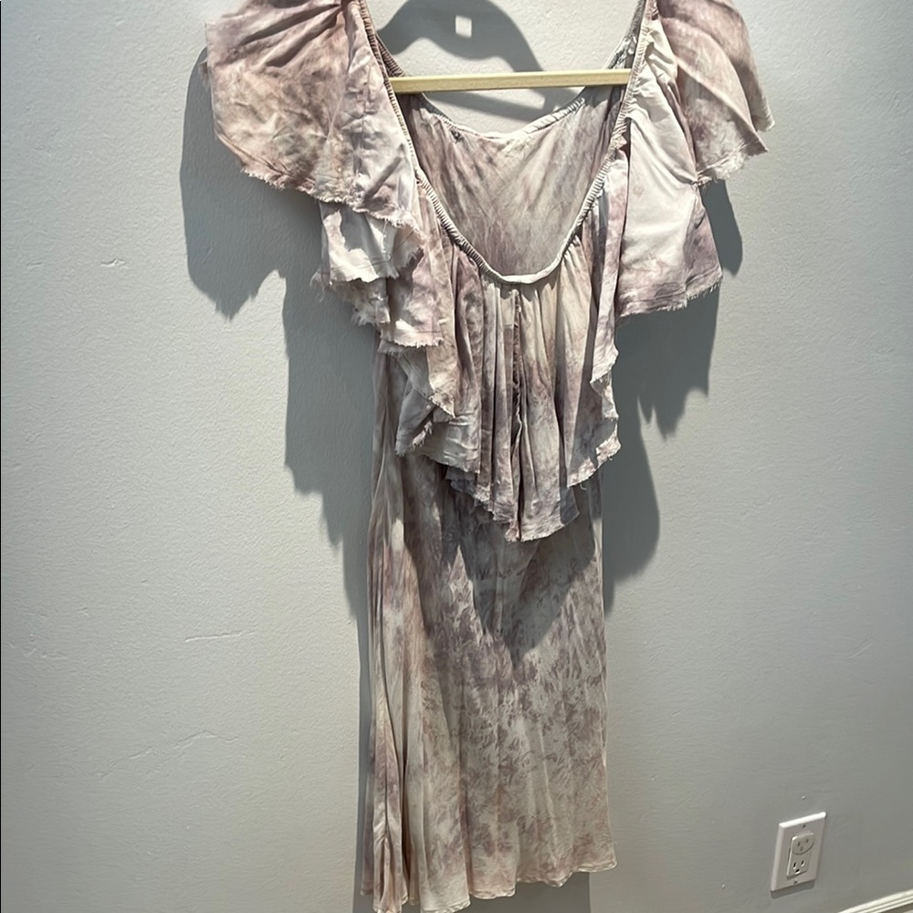 Tie-Dye Ruffle Dress